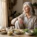 Senior couple enjoying a calm lifestyle with natural herbs for healthy aging after 60